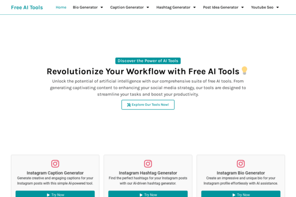 25+ Free AI Tools Website In Wordpress for Passive Income Generation